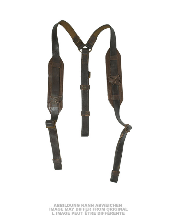 RUSSIAN POST WAR WEB FIELD SUSPENDERS USED