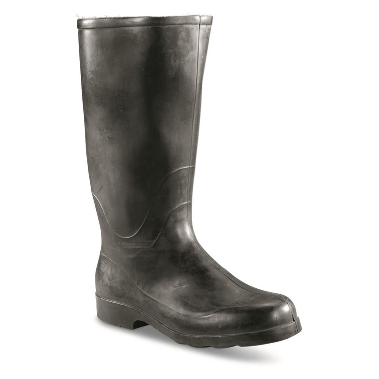 GERMAN BLACK RUBBER BOOTS USED