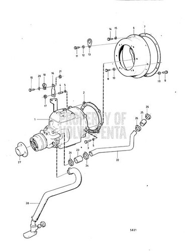 Bushing by Volvo Penta (832820)