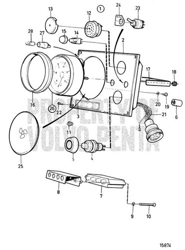 Instrument Panel by Volvo Penta (872798)