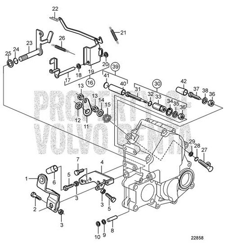 Bracket by Volvo Penta (3817200)