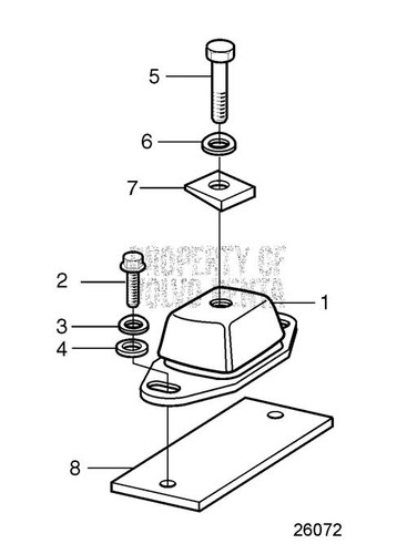 Rubber Cushion by Volvo Penta (3828247)