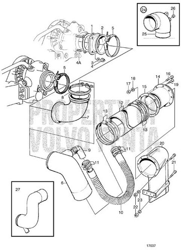 Exhaust Pipe Elbow by Volvo Penta (3829021)