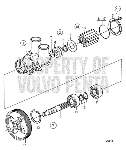 Impeller Kit by Volvo Penta (22994993)