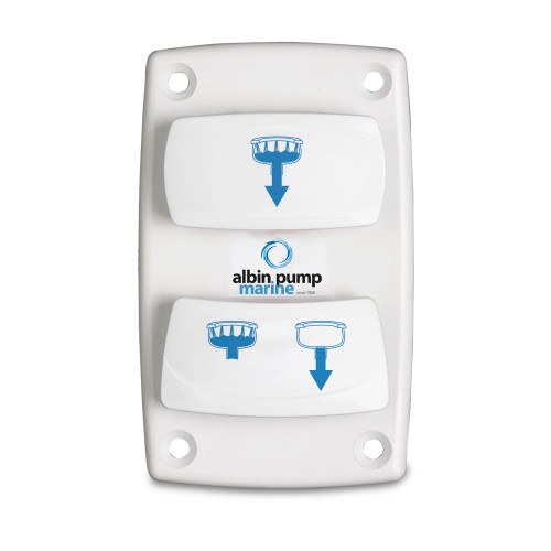 Albin Pump Marine Control Silent Electric Toilet Rocker Switch - P/N 07-66-025