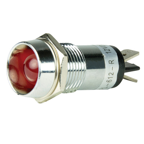 BEP LED Pilot Indicator Light - 12V - Red - P/N 1001104