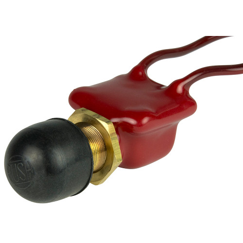 BEP 2-Position SPST PVC Coated Push Button Switch - OFF/(ON) - P/N 1001506