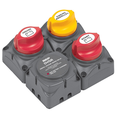 BEP Square Battery Distribution Cluster for Single Engine with Two Battery   Banks - P/N 716-SQ-140A-DVSR