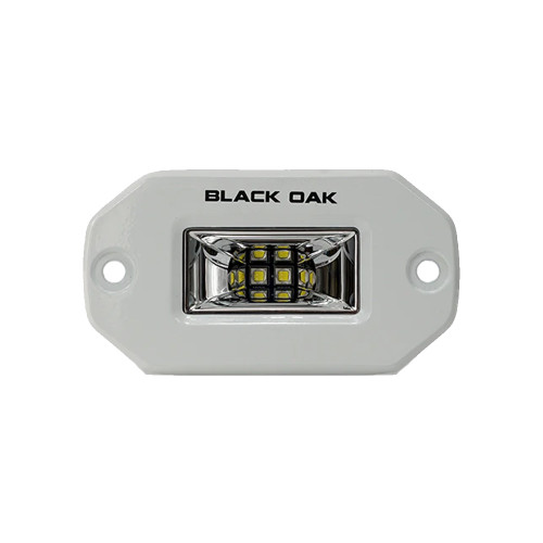 Black Oak Pro Series 2" Flush Mounted Scene Light - White - P/N 2FSL-SRPOD10CR
