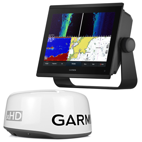 Garmin GPSMAP® 1243xsv Combo GPS/Fishfinder - Preloaded US+Canada+Bahamas BlueChart® g3 - LakeV&uuml; g3 with GMR 18 xHD - P/N 010-02367-03/18XHD