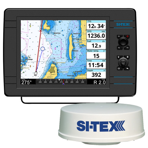 SI-TEX NavPro 1200F with MDS-12 WiFi 24" Hi-Res Digital Radome Radar with 15M Cable - P/N NAVPRO1200FR