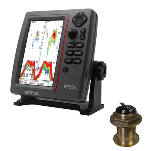 SI-TEX SVS-760 Dual Frequency Sounder 600W Kit with Bronze 20 Degree Transducer - P/N SVS-760B60-20