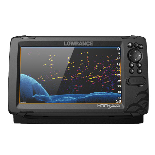 Lowrance HOOK Reveal 9 Combo with TripleShot Transom Mount & C-MAP Contour™+ Card - P/N 000-15851-001