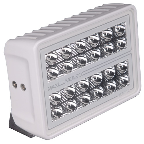 Lumitec Maxillume h120 - Trunnion Mount Flood Light - White Housing - White Dimming - P/N 101346