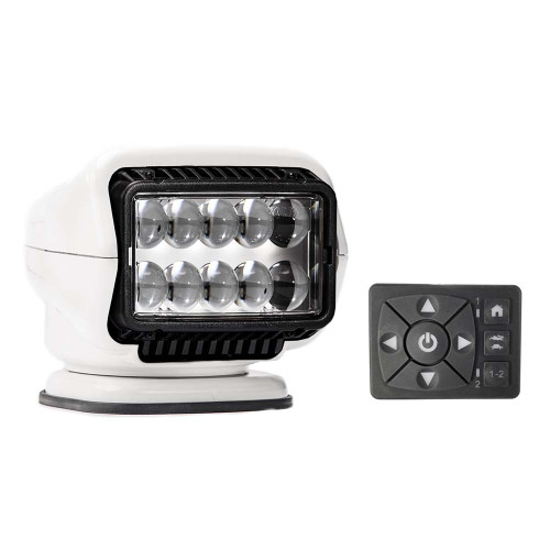 Golight Stryker ST Series Permanent Mount White 12V LED with Hard Wired Dash Mount Remote - P/N 30204ST