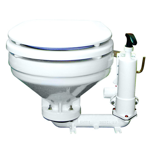 GROCO HF Series Hand Operated Marine Toilet - P/N HF-B