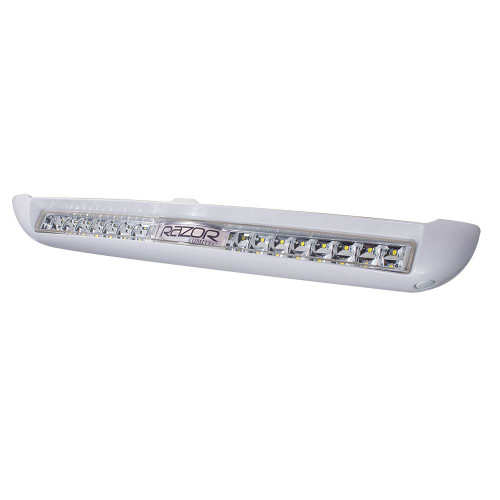 Lumitec Razor Light Bar - Flood - White Housing with Inverted Logo Flush Mount - P/N 101590