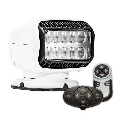 Golight Radioray GT Series Permanent Mount - White LED - Wireless Handheld & Wireless Dash Mount Remotes - P/N 20074GT