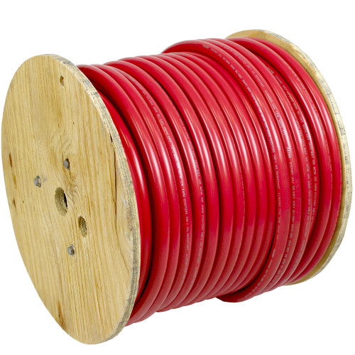 Pacer Red 4 AWG Battery Cable - 250' - P/N WUL4RD-250