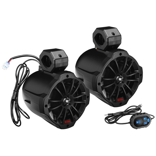 Boss Audio 6.5" B62ABT Amplified Waketower Speakers - Matte Black - 750W - P/N B62ABT