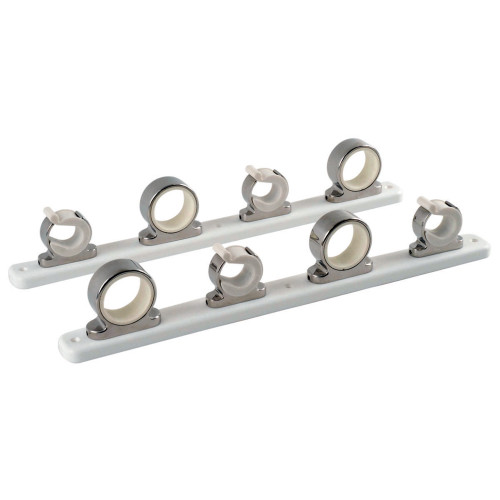 TACO 4-Rod Hanger with Poly Rack - Polished Stainless Steel - P/N F16-2752-1
