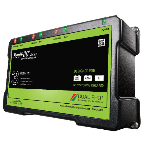 Dual Pro RealPRO Series Battery Charger - 18A - 3-6A-Banks - 12V-36V - P/N RS3