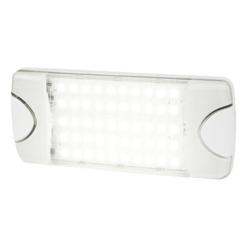 Hella Marine DuraLED 50 Low Profile Interior/Exterior Lamp - White LED Spreader Beam - P/N 980629001