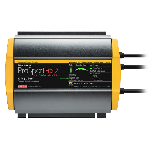 ProMariner ProSportHD 12 Gen 4 - 12 Amp - 2 Bank Battery Charger - P/N 44012