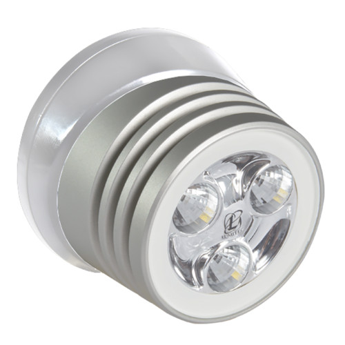 Lumitec Zephyr LED Spreader/Deck Light - Brushed White Base - White Non-Dimming - P/N 101325