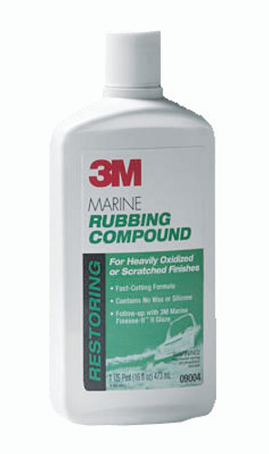 3M™ Marine Rubbing Compound, 09004, 16.9 fl oz (500 mL), 6 per case by 3M (8-09004)