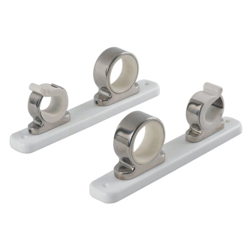 TACO 2-Rod Hanger with Poly Rack - Polished Stainless Steel - P/N F16-2751-1