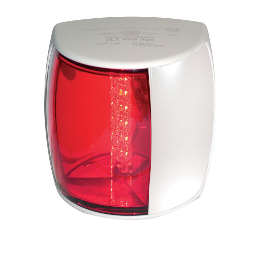 Hella Marine NaviLED PRO Port Navigation Lamp - 2nm - Red Lens/White Housing - P/N 959900011