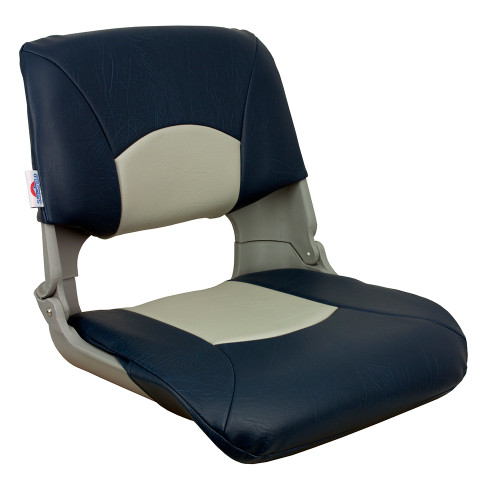 Springfield Skipper Standard Folding Seat - Grey/Blue - P/N 1061019