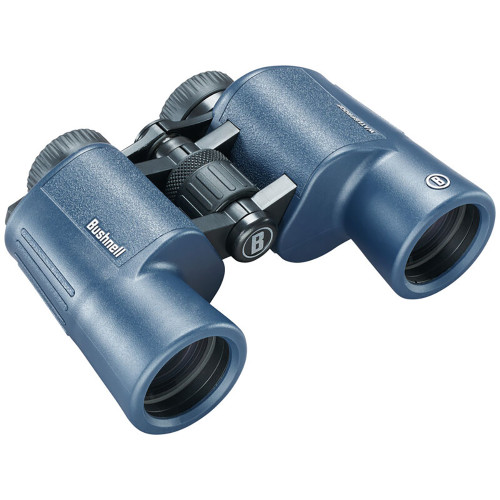 Bushnell 12x42mm H2O Binocular - Dark Blue Porro WP/FP Twist Up Eyecups - P/N 134212R