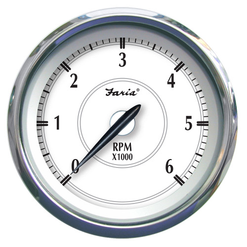 Faria Newport SS 4" Tachometer for Gas Inboard/Outboard - 0 to 6000 RPM - P/N 45002