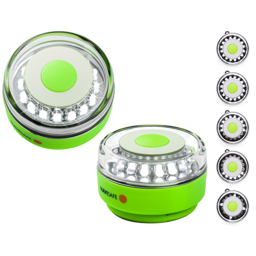 Navisafe Navilight All-White 5 Mode 360° Rescue 2NM with Green Magnet Base - P/N 010-1