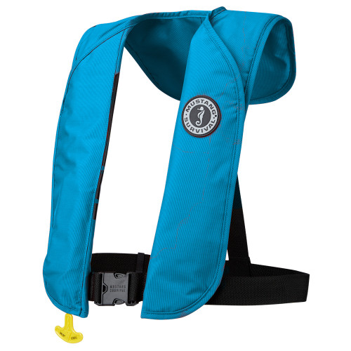Mustang MIT 70 Inflatable PFD - Azure Blue - Manual - P/N MD4031-268-0-202