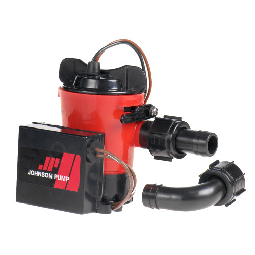 Johnson Pump 500 GPH Auto Bilge Pump 3/4" Hose 12V Dura Port - P/N 07503-00