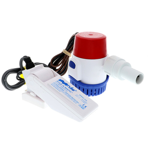 Rule 500 GPH Standard Bilge Pump Kit with Float Switch - 12V - P/N 25DA-35A