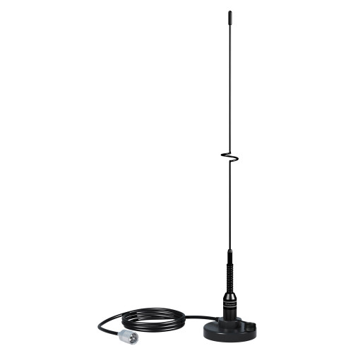 Shakespeare VHF 19" 5218 Black SS Whip Antenna - Magnetic Mount - P/N 5218