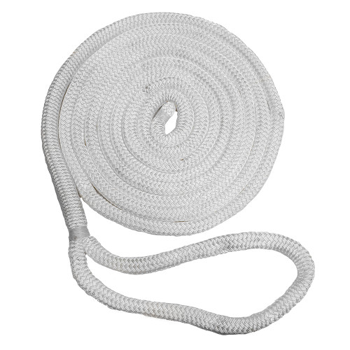 New England Ropes 1/2" Double Braid Dock Line - White - 35' - P/N C5050-16-00035
