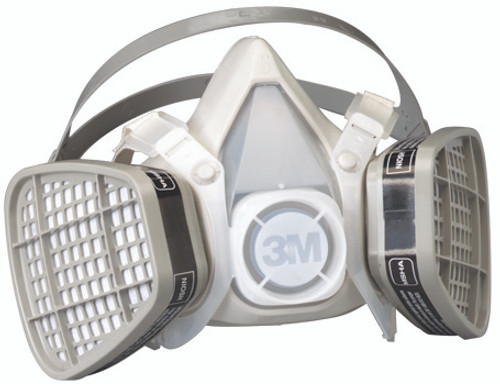 3M™ Half Facepiece Disposable Respirator Assembly 5201, Organic Vapor, Medium 12 EA/Case by 3M (7000126026)