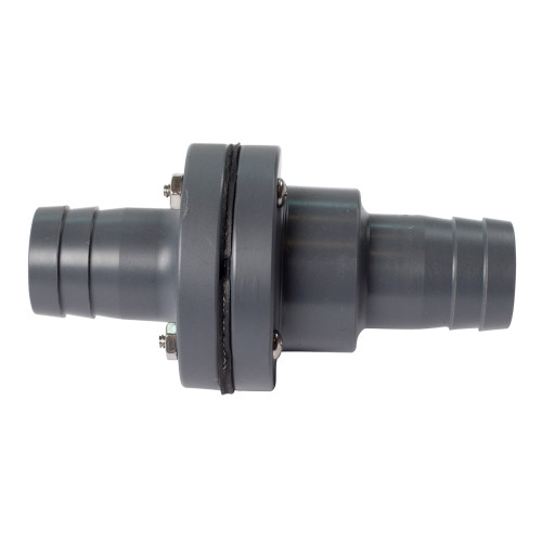 FATSAC 1-1/8" Barbed In-Line Check Valve with O-Rings for Auto Ballast System - P/N W755