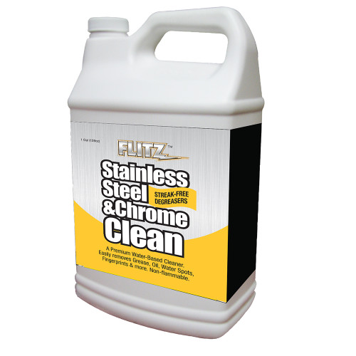 Flitz Stainless Steel & Chrome Cleaner with Degreaser - 1 Gallon - P/N SP 01510
