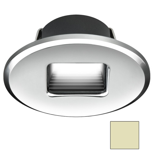 I2Systems Ember E1150Z Snap-In - Polished Chrome - Oval - Warm White Light - P/N E1150Z-13CAB
