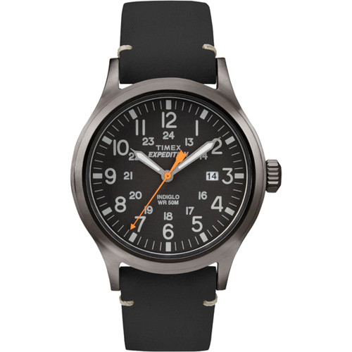 Timex Expedition Metal Scout - Black Leather/Black Dial - P/N TW4B019009J