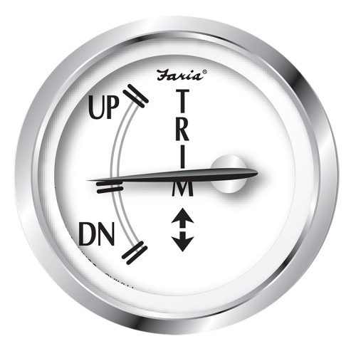 Faria Newport SS 2" Trim Gauge for J/E/Suzuki Outboards - P/N 25007