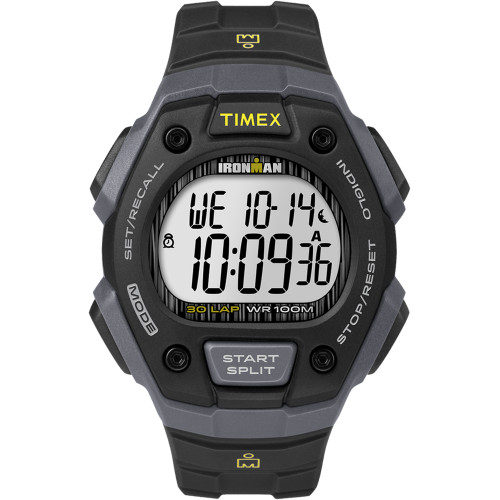 Timex IRONMAN® Classic 30 Lap Full-Size Watch - Black/Yellow - P/N TW5M09500JV