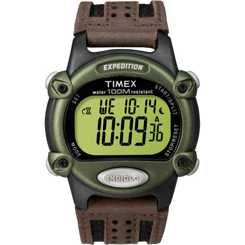 Timex Expedition® Men's Chrono Alarm Timer - Green/Black/Brown - P/N T48042