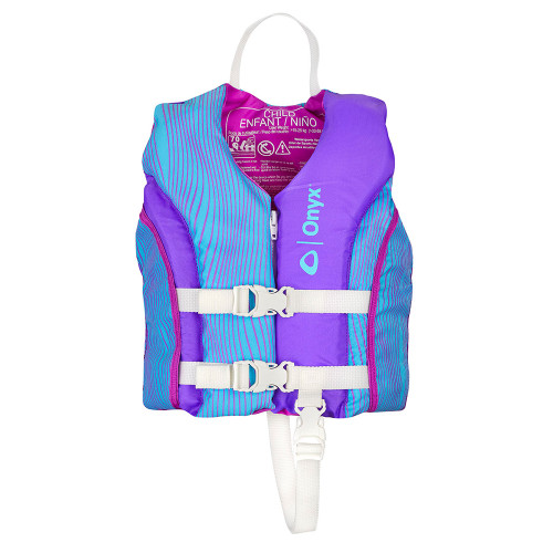 Onyx Shoal All Adventure Child Paddle & Water Sports Life Jacket - Purple - P/N 121000-600-001-21
